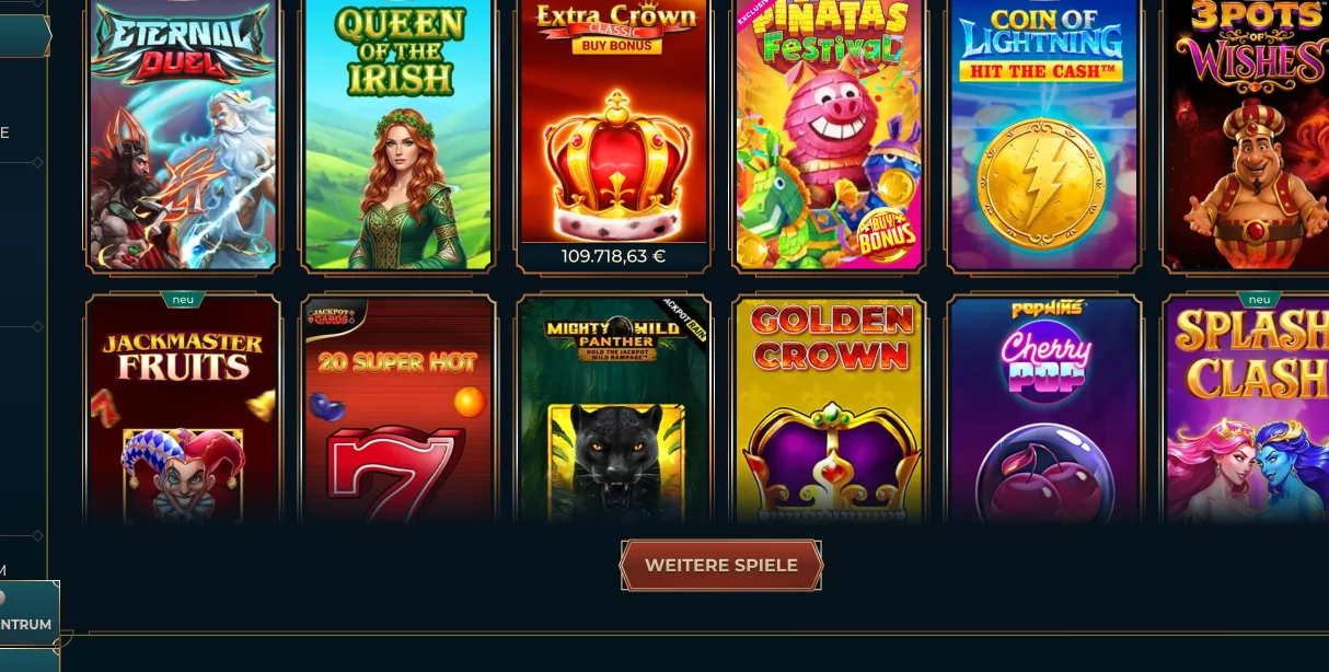 Spielangebot bei Monster Win – Monster Win